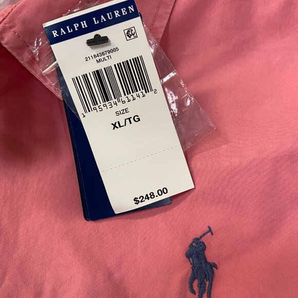 Polo Ralph Lauren Chore Work Jacket Poplin Pastel Colorblock Women Size XL $248 - Picture 12 of 12